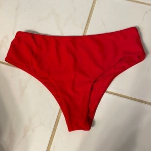 Red bathing suit bottoms from zaful.